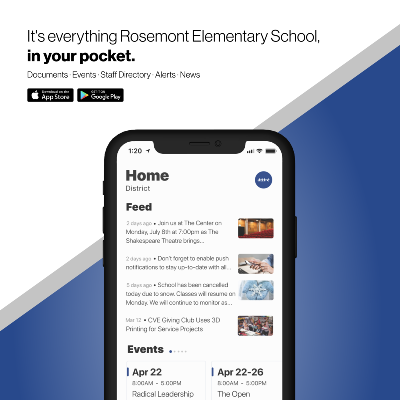 It's everything Rosemont Elementary School in your pocket.